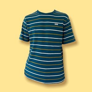 Vans Teal Striped Tshirt